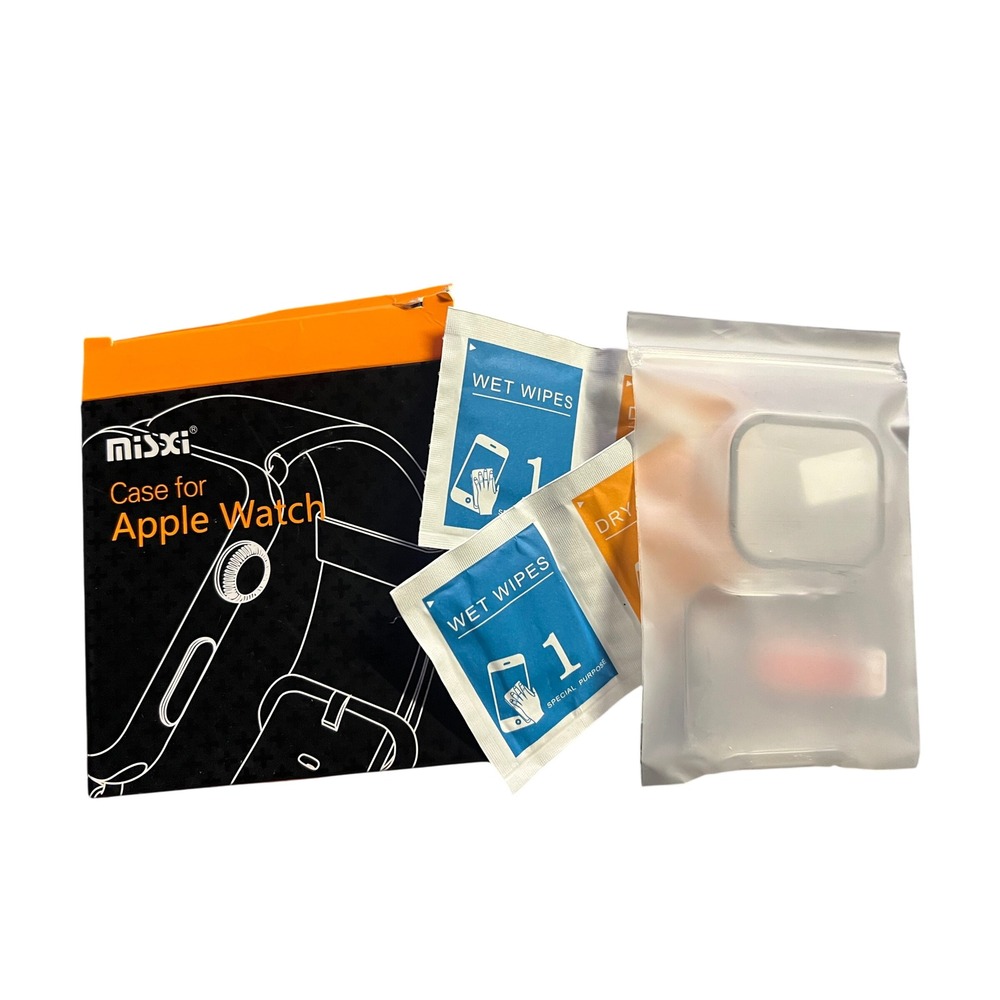 Misxi 2-Pack Transparent Hard Case for Apple Watch Series 10 42mm MX8 Clear NEW